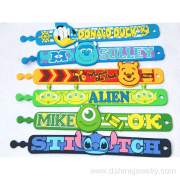 Children Cartoon Silicone Hand Band Soft Silicone Bracelet